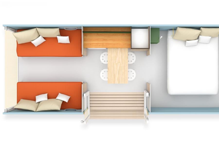 Bungalow toilé 4 personnes - Coco Sweet 8