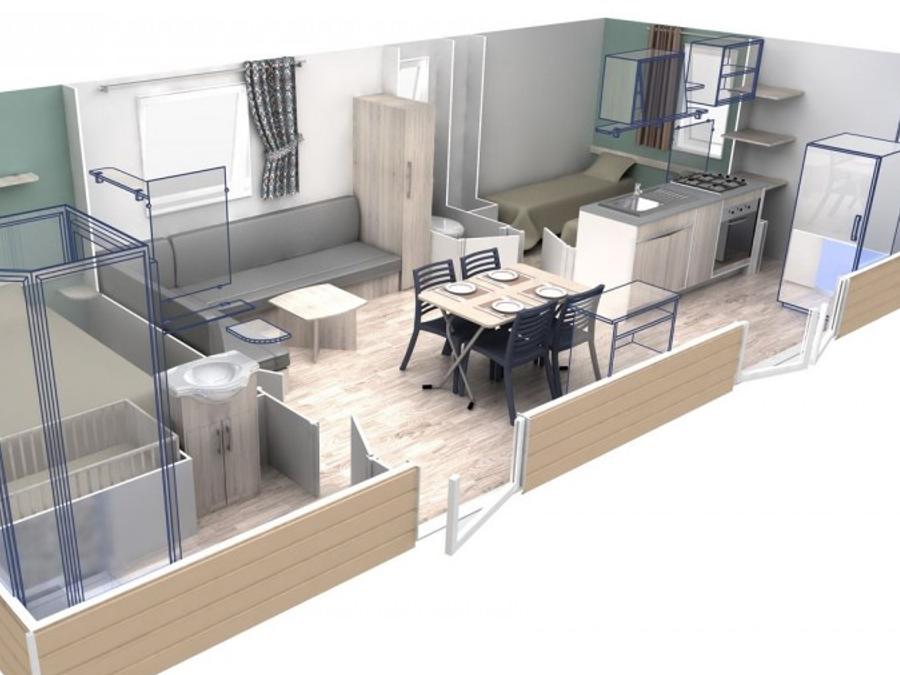 Mobilhome 4 personnes - Evolution 12