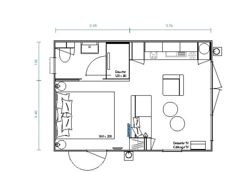 Mobilhome 2 personnes - MINI-SUITE KEYWEST 12
