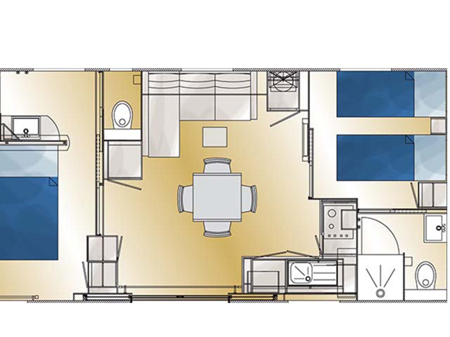 Mobilhome 4 personnes - Grand Confort TAOS 17