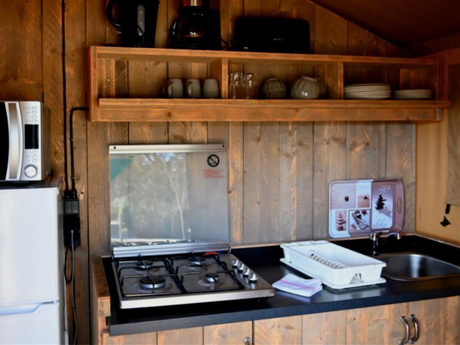 Tente en toile et en bois 4 personnes - LODGE SAFARI 6