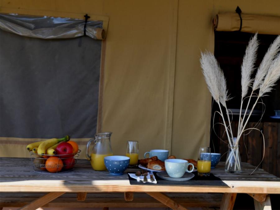 Tente en toile et en bois 4 personnes - LODGE SAFARI 8