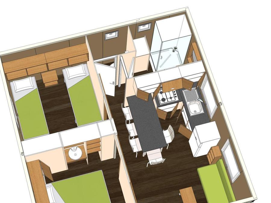 Chalet 5 personnes - Confort plus 9
