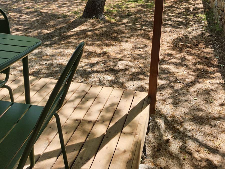 Tente en toile et en bois 4 personnes - Lodge Safari (Photos non contractuelles : en cours d'installation) 5