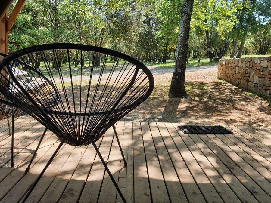 Tente en toile et en bois 4 personnes - Lodge Safari (Photos non contractuelles : en cours d'installation) 10