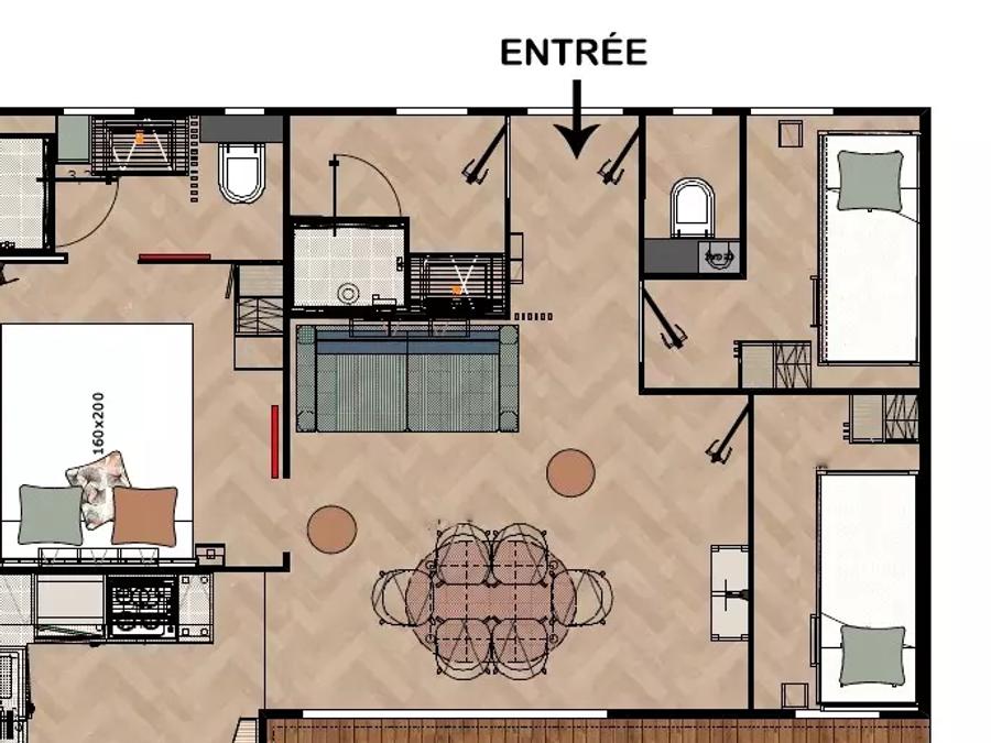 Chalet 4 personnes - Basque Belharra 4 Pièces 4 Personnes Climatisé + TV 9