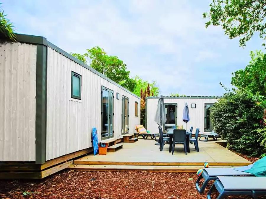 Mobilhome 10 personnes - Cottage Ibardin 6 Pièces 10 Personnes Climatisé + TV 0