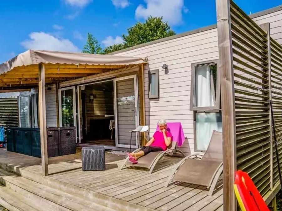 Mobilhome 6 personnes - Cottage Ilbarritz 4 Pièces 6 Personnes Climatisé + TV 0
