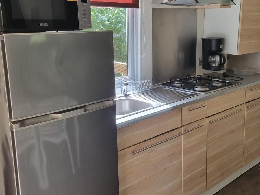 Mobilhome 4 personnes - Mobil home Cottage Bois Confort - 2 chambres - clim - 25m² 1