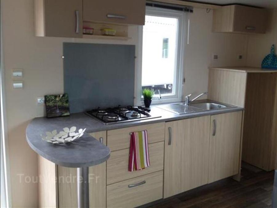 Mobilhome 4 personnes - Mobil-home Bois Standard 27m² - 2 chambres - Terrasse couverte - TV 3