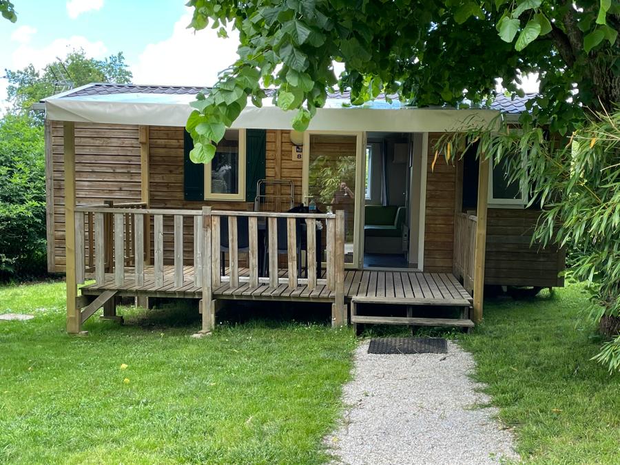 Mobilhome 4 personnes - Mobil-home Bois Standard 27m² - 2 chambres - Terrasse couverte - TV 0
