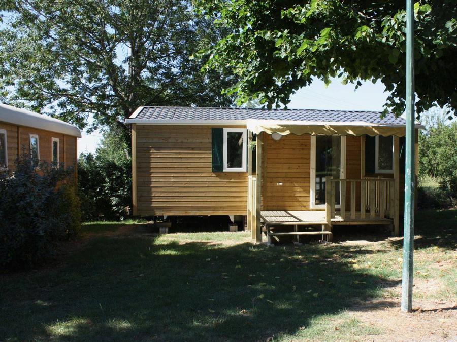Mobilhome 4 personnes - Mobil-home Bois Standard 27m² - 2 chambres - Terrasse couverte - TV 1