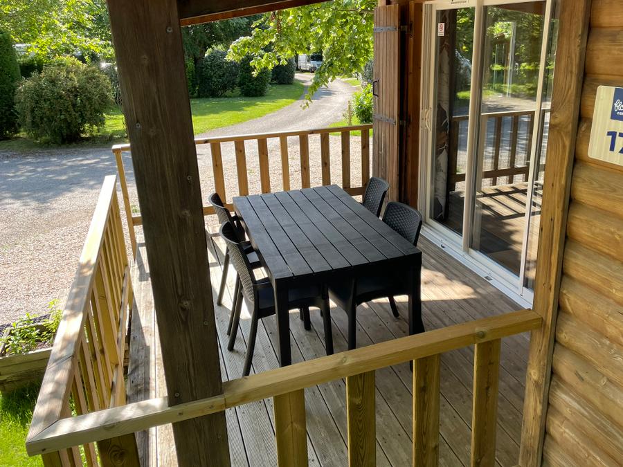 Chalet 6 personnes - Chalet Bois Confort 31m² - 2 chambres - Terrasse couverte - TV - climatisation 1