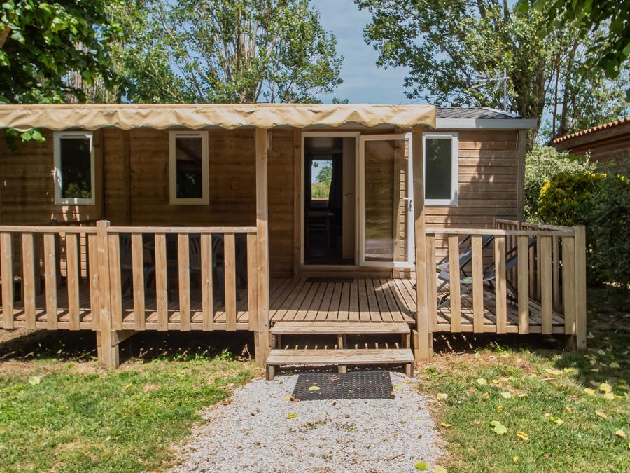 Mobilhome 6 personnes - Mobil-home Bois Confort 32m² - 3 chambres - Terrasse semi-couverte - TV 0