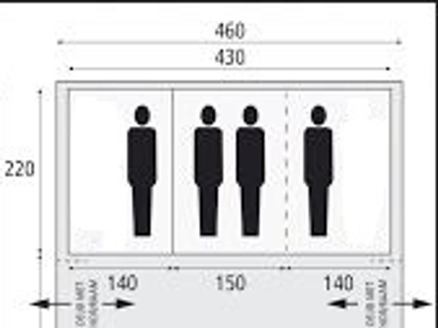 Tente 4 personnes - Tente Meublée 23m² - 3 chambres - sans sanitaires - Auvent 11m² 6
