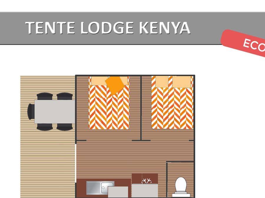 Tente 5 personnes - TENTE LODGE KENYA 8