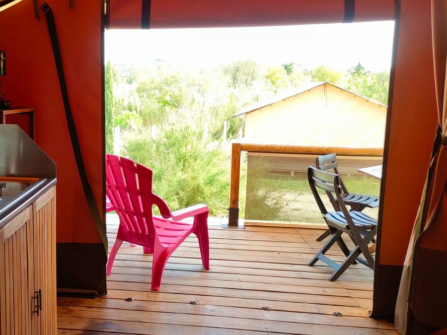 Tente en toile et en bois 5 personnes - TENTE LODGE KENYA. (pas de salle d’eau) 7