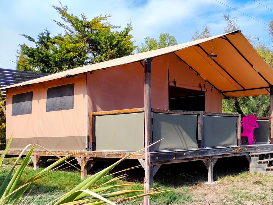 Tente en toile et en bois 5 personnes - TENTE LODGE KENYA. (pas de salle d’eau) 0