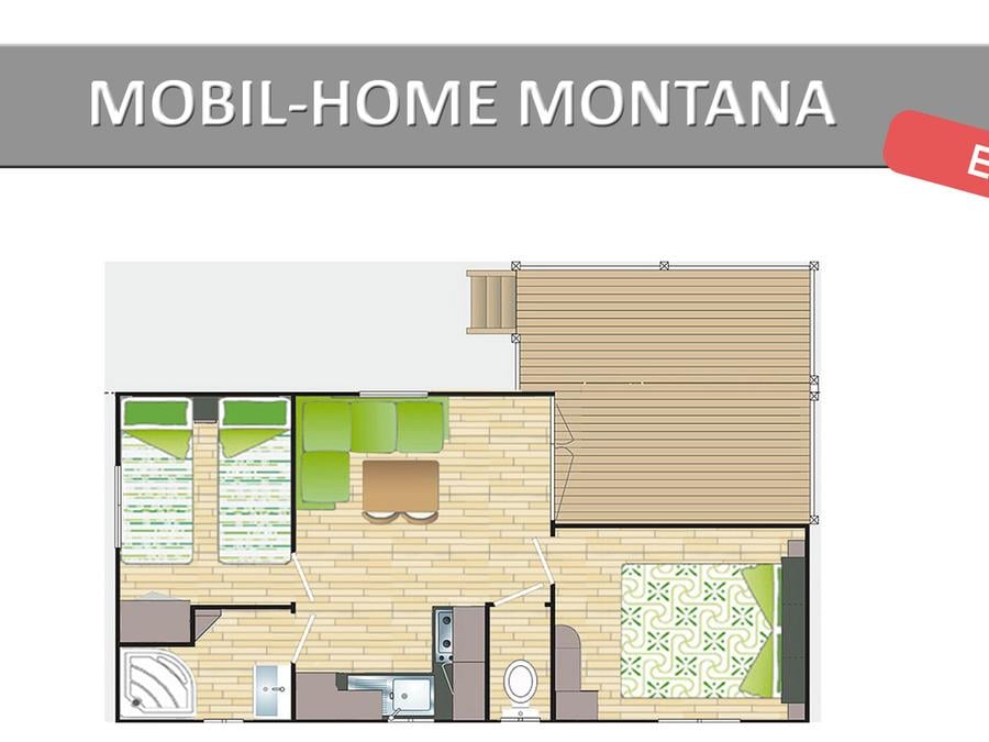 Mobilhome 6 personnes - MONTANA. ECO 8