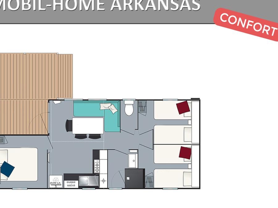 Mobilhome 8 personnes - ARKANSAS CONFORT 5