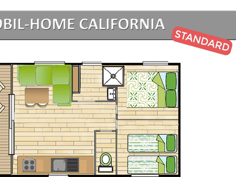 Mobilhome 4 personnes - CALIFORNIA. STANDARD 9