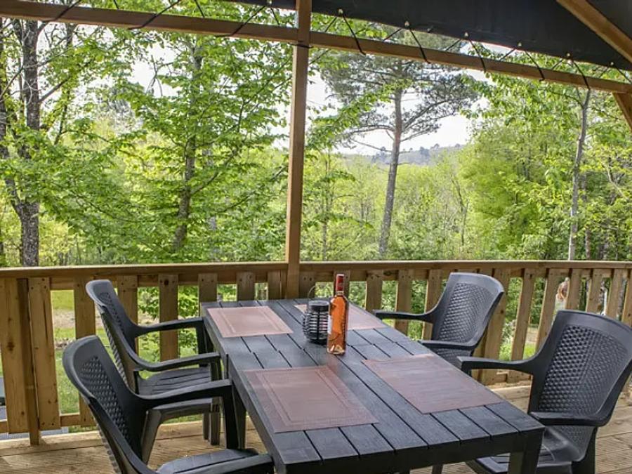 Tente en toile et en bois 6 personnes - Type Lodgetent LG+ 5