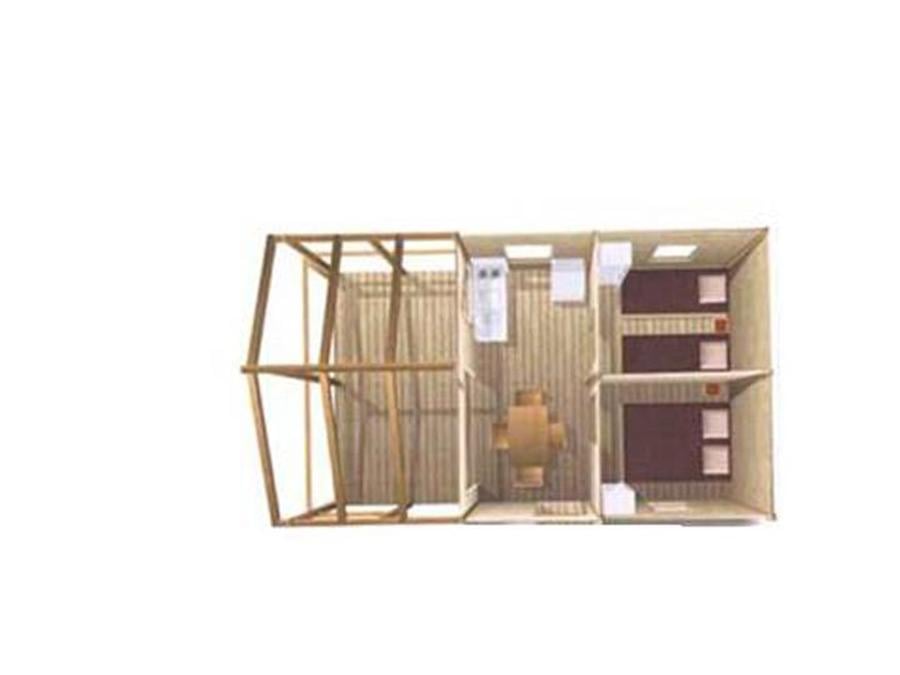 Tente en toile et en bois 4 personnes - Ecolodge (sans sanitaires) 6