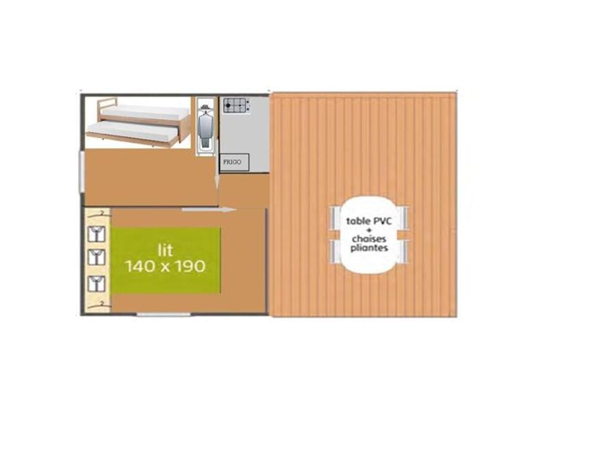Bungalow toilé 4 personnes - Tithome (sans sanitaires) 3