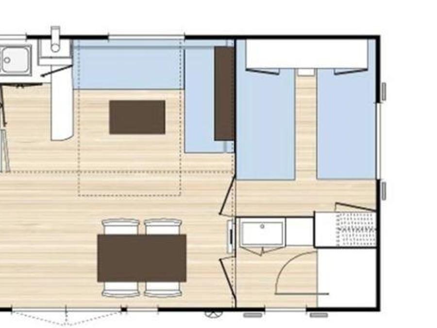 Mobilhome 6 personnes - O Hara + clim - O'Tiny 6