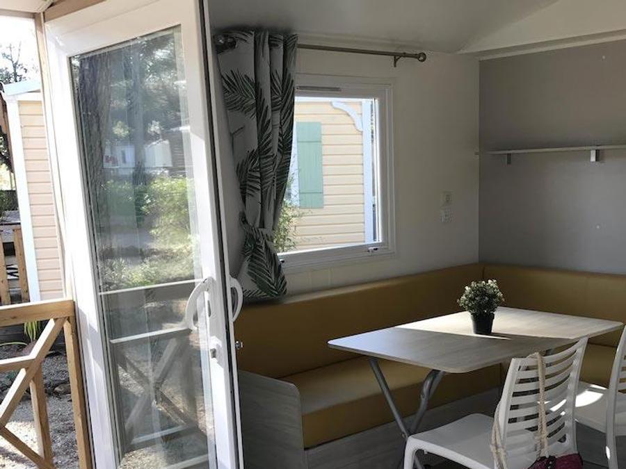 Mobilhome 4 personnes - Mobile home Confort 28m² - clim + tv + terrasse couverte 3