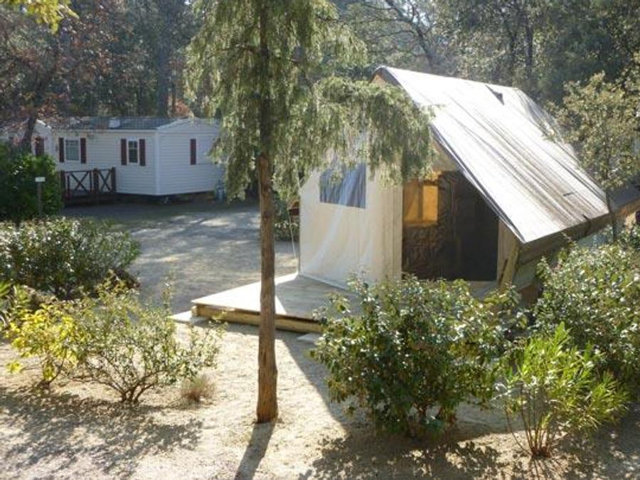 Tente en toile et en bois 4 personnes - Tente Junior 21 m² (sans sanitaires) - 2 chambres 0