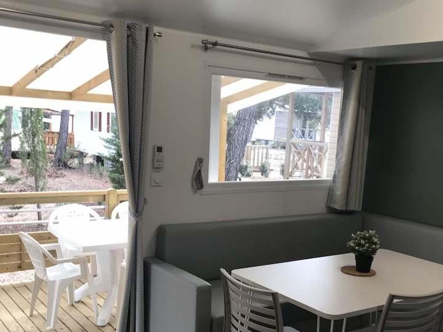 Mobilhome 6 personnes - Mobile home 36m² - clim + TV + Terrasse couverte 3
