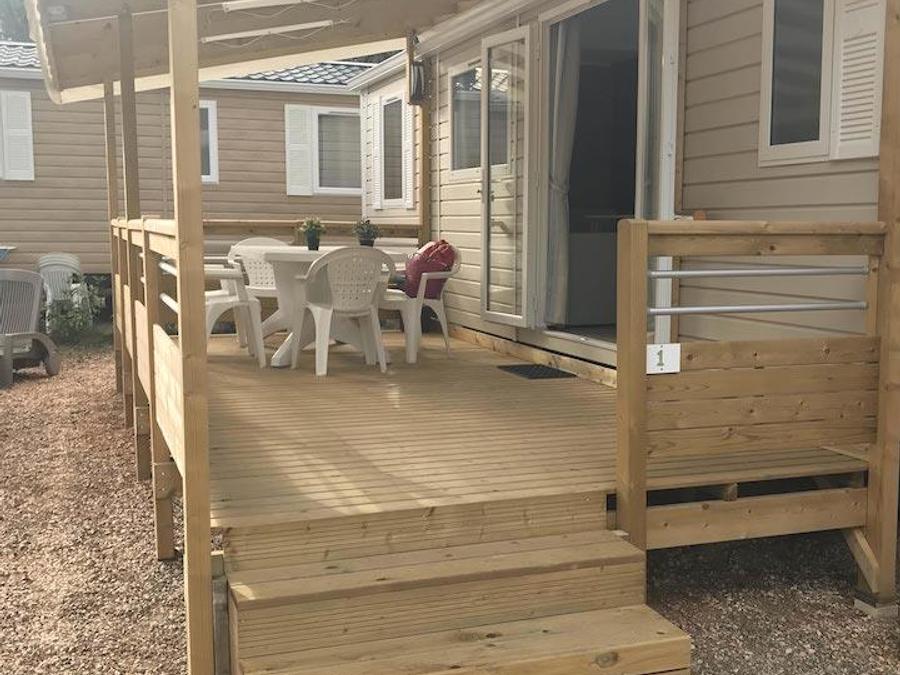 Mobilhome 6 personnes - Mobile home 36m² - clim + TV + Terrasse couverte 5