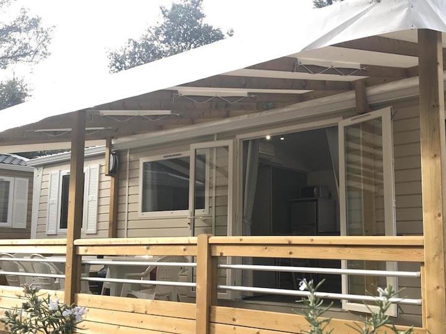 Mobilhome 6 personnes - Mobile home 36m² - clim + TV + Terrasse couverte 0