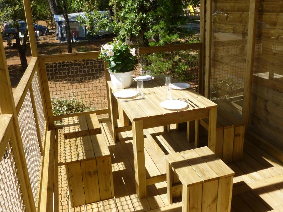 Lodge 5 personnes - Cabane Lodge CARRELET Confort 32m² - 2 chambres 1