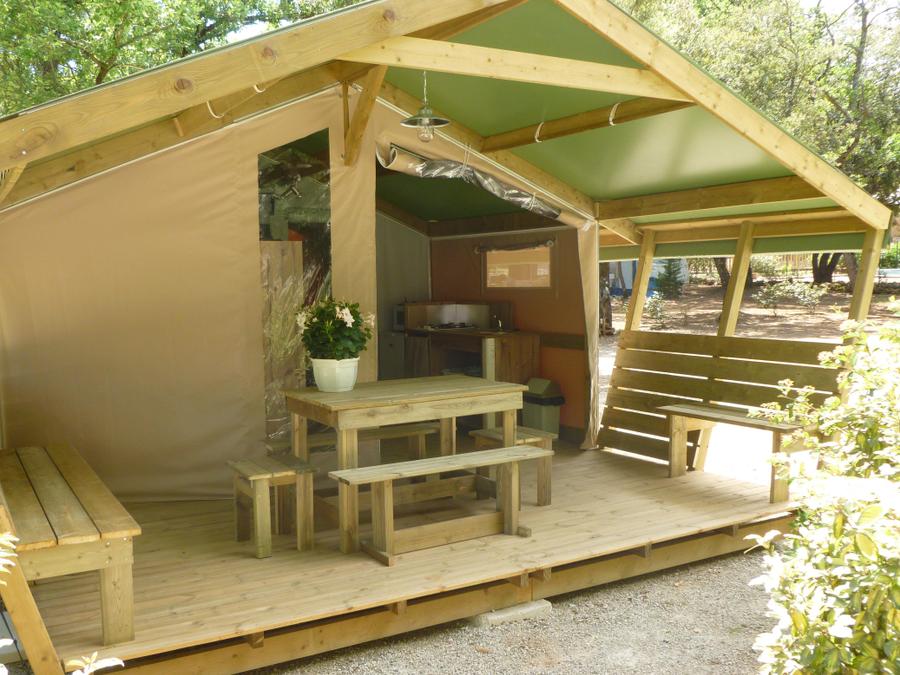 Tente en toile et en bois 5 personnes - FREE Confort 24m² - 2 chambres 0