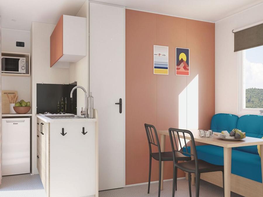 Mobilhome 4 personnes - Plein Sud 22 m² 2 chambres (4 personnes - 2 adultes maxi) 1