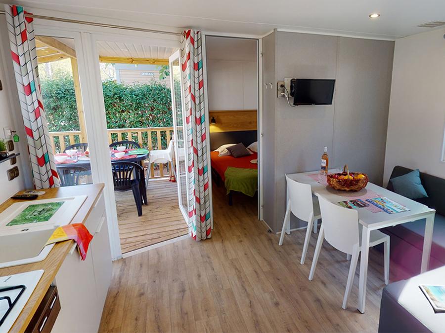 Mobilhome 4 personnes - Mobil home Sainte-Croix - 28m² - 2 chambres + TV + A/C 1