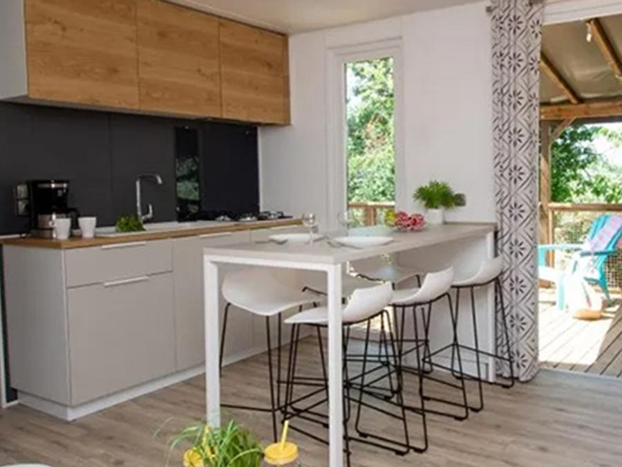 Mobilhome 6 personnes - Mobile home Verdon - 33 m² - 3 chambres + TV + A/C 2