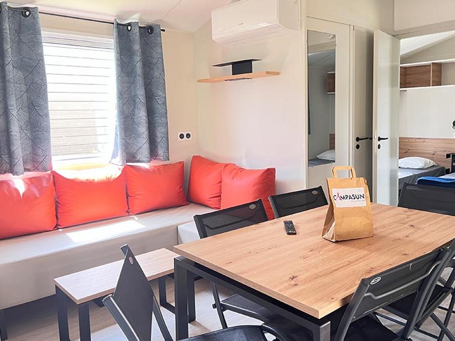 Mobilhome 6 personnes - Mobil home Quinson - 33m² - 3 chambres + TV + A/C 8