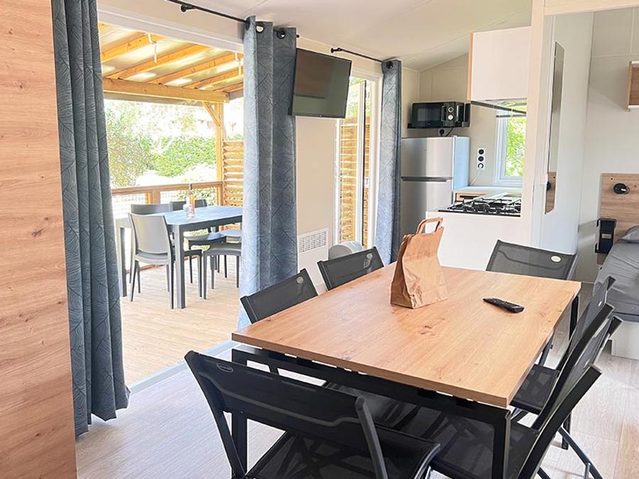 Mobilhome 6 personnes - Mobil home Quinson - 33m² - 3 chambres + TV + A/C 7