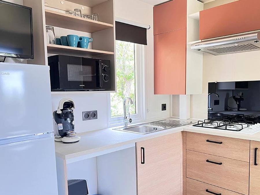Mobilhome 6 personnes - Mobil home Tourtour - 33m² - 3 chambres + Tv + A/C 6