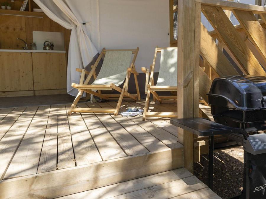 Tente en toile et en bois 5 personnes - Hu glamp Smart 0