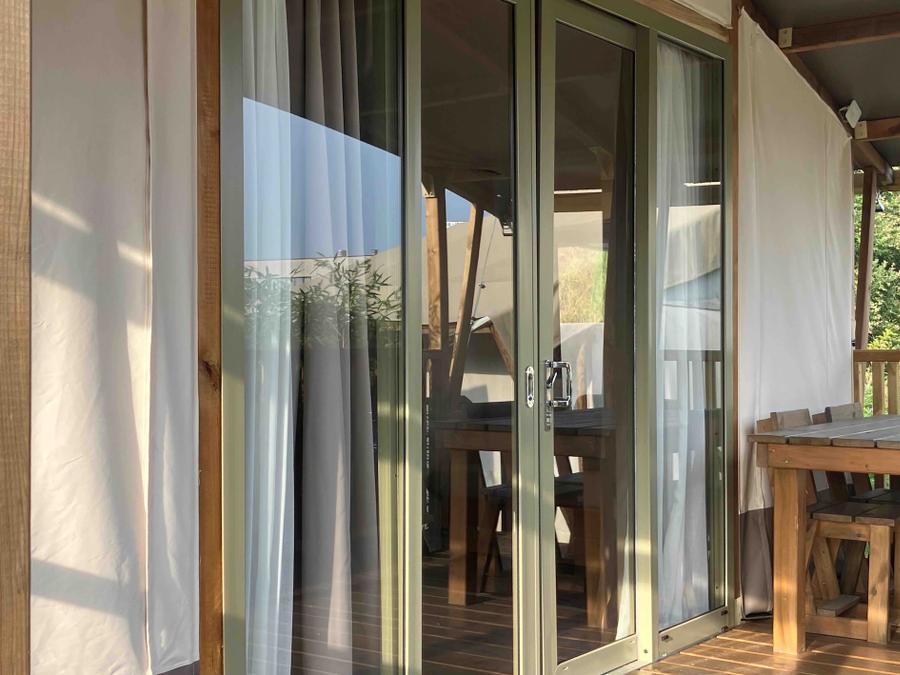 Tente en toile et en bois 5 personnes - Hu glamp Smart 6