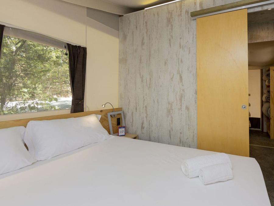 Tente en toile et en bois 5 personnes - Hu glamp Smart 5