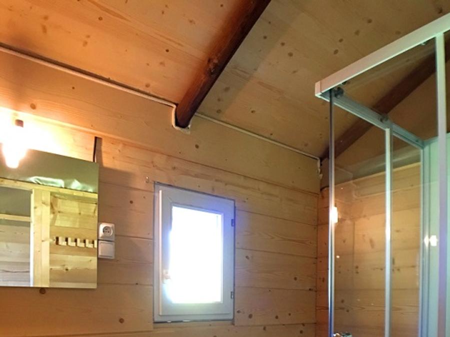 Tente en toile et en bois 6 personnes - Cabane Hivernet Premium 3 ch avec sanitaires 5