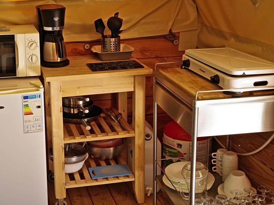 Tente en toile et en bois 4 personnes - Nature sans sanitaire 2