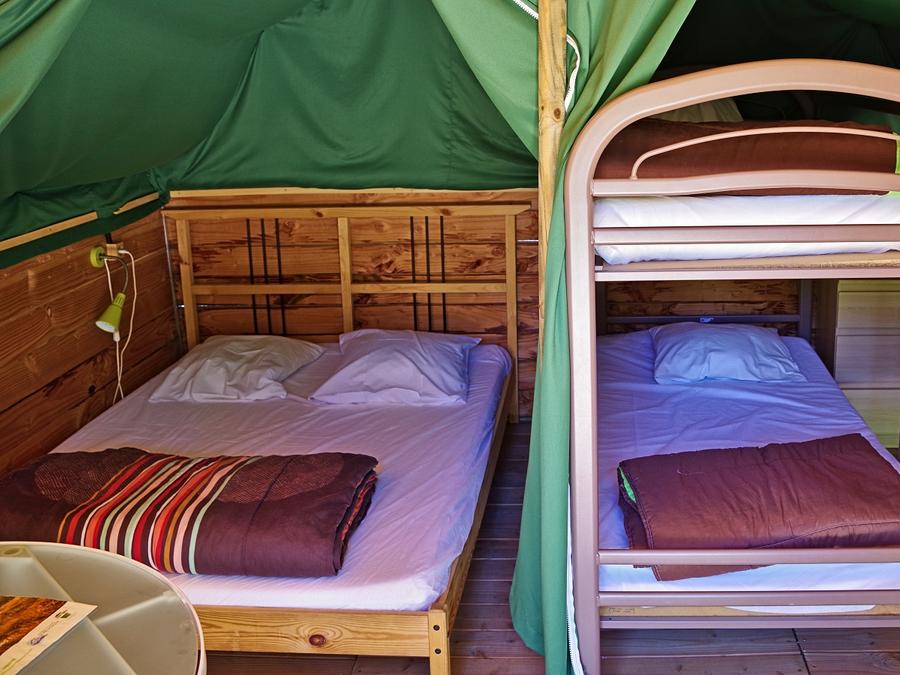 Tente en toile et en bois 4 personnes - Nature sans sanitaire 4