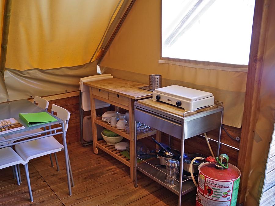 Tente en toile et en bois 5 personnes - Nature sans sanitaire 3