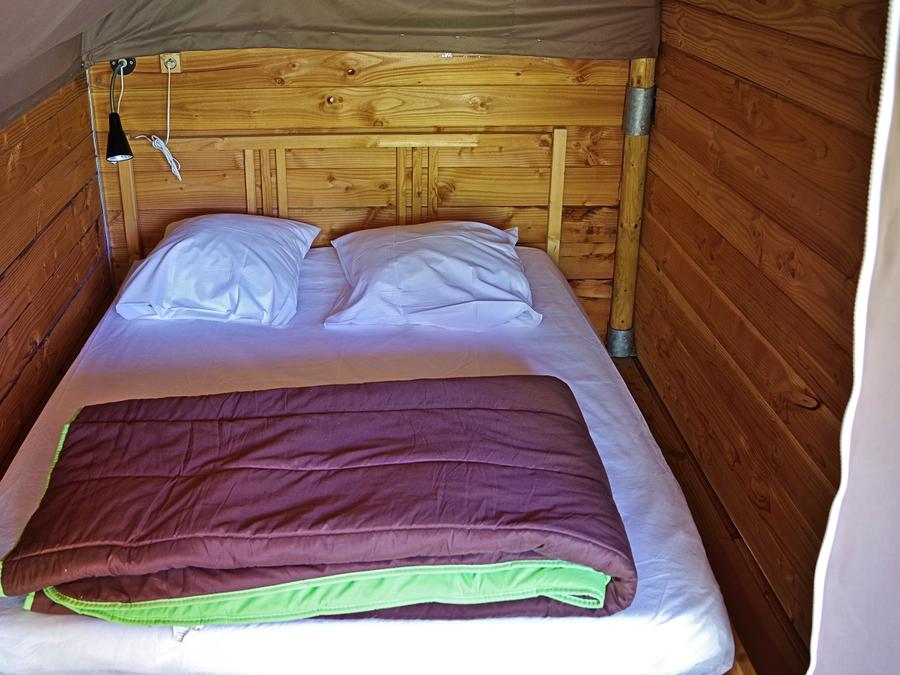 Tente en toile et en bois 5 personnes - Nature sans sanitaire 5